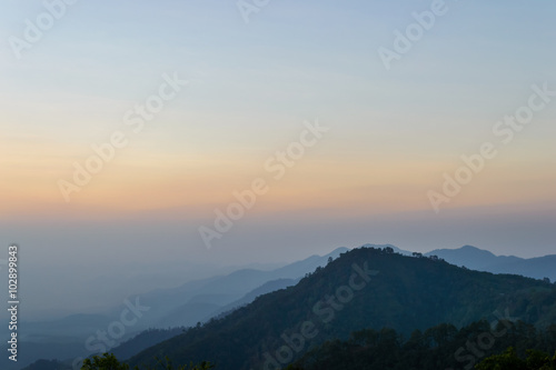 Sunrise view at Doi Ang Khang, Chiang Mai, Thailand © aon_skynotlimit