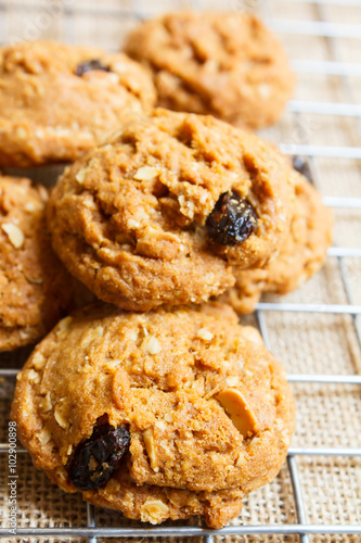 Wallpaper Mural Oatmeal raisin cookies, homemade. Torontodigital.ca