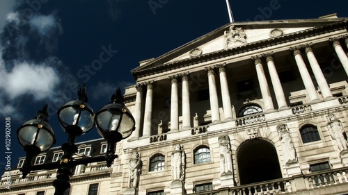 Bank of England, London, falling into shadow