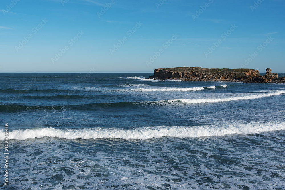 Atlantic coast, Peniche, Portugal. Atlantic coast, Peniche, Portugal.