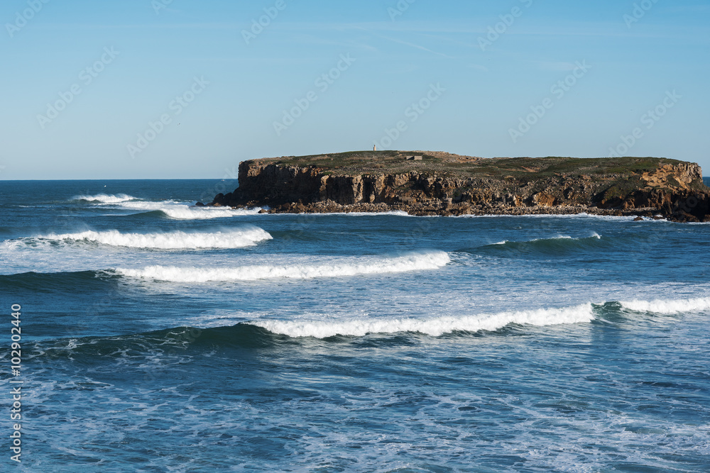 Atlantic coast, Peniche, Portugal.