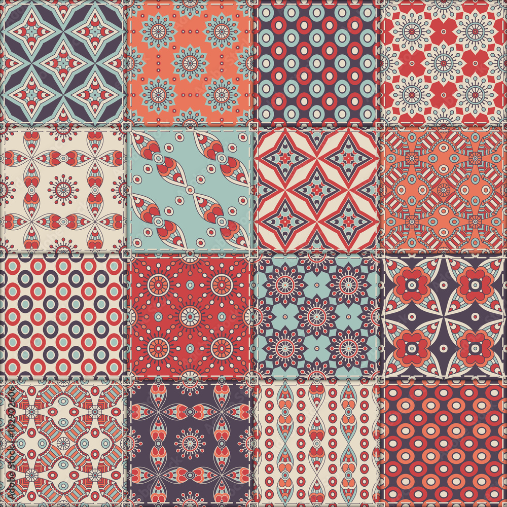 Ethnic floral seamless pattern Ethnic floral seamless pattern