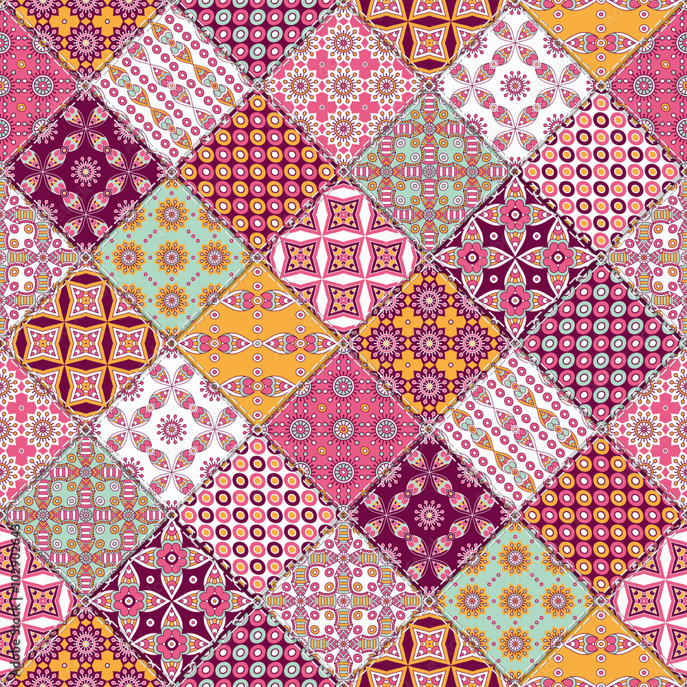 Ethnic floral seamless pattern Ethnic floral seamless pattern