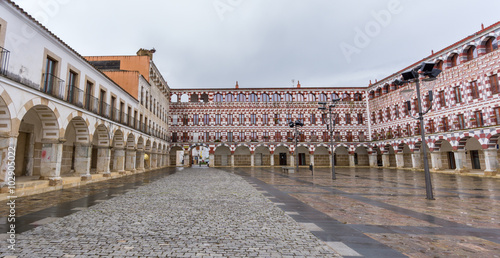 High square in Badajoz, Spain photo