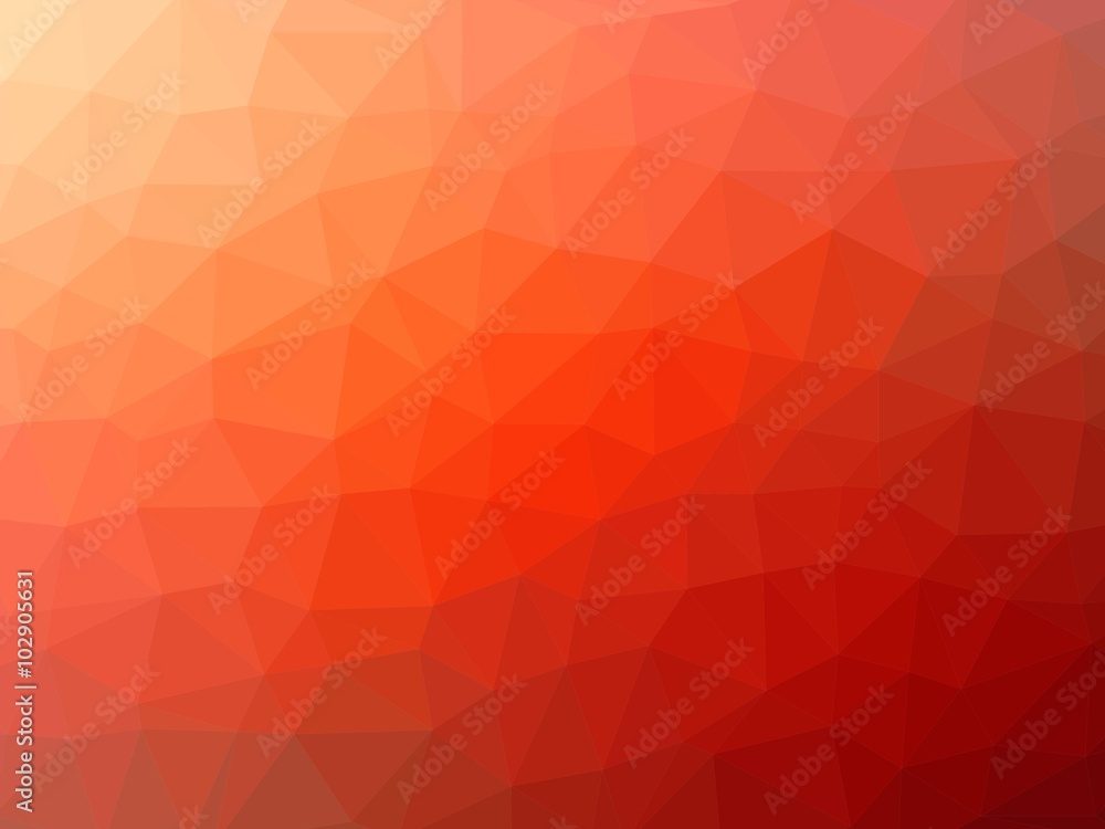 Red-orange low poly background Red-orange low poly background