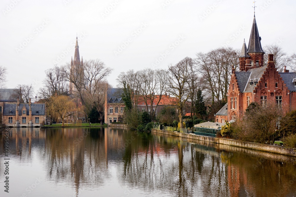Lake Panorama in Bruges