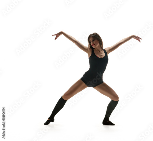 girl dancer. dancing silhouette