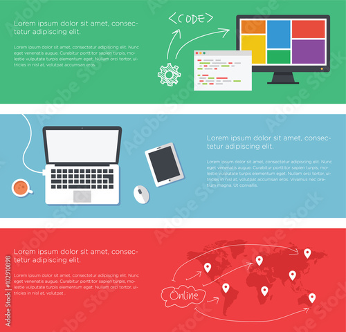 Flat Website Feature Technology
