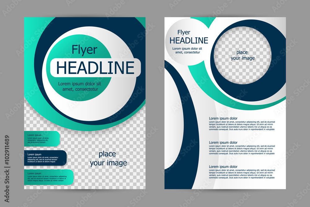 Vector flyer template design Vector flyer template design