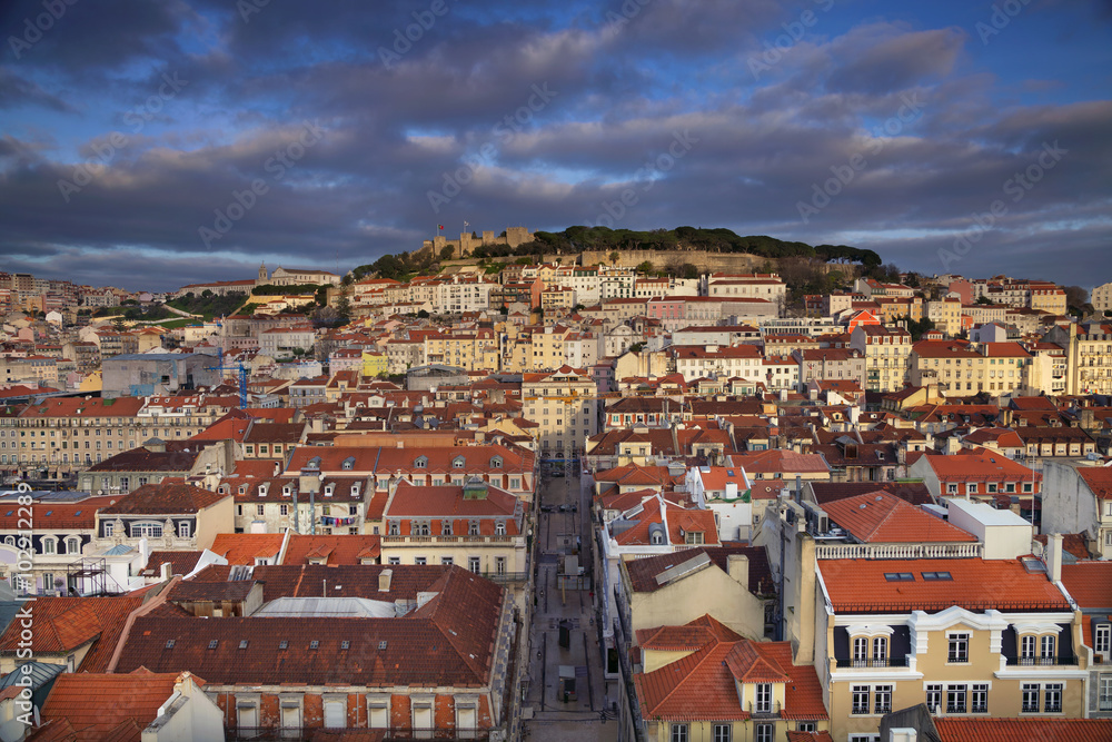 Lisbon. Image of Lisbon, Portugal during golden hour.