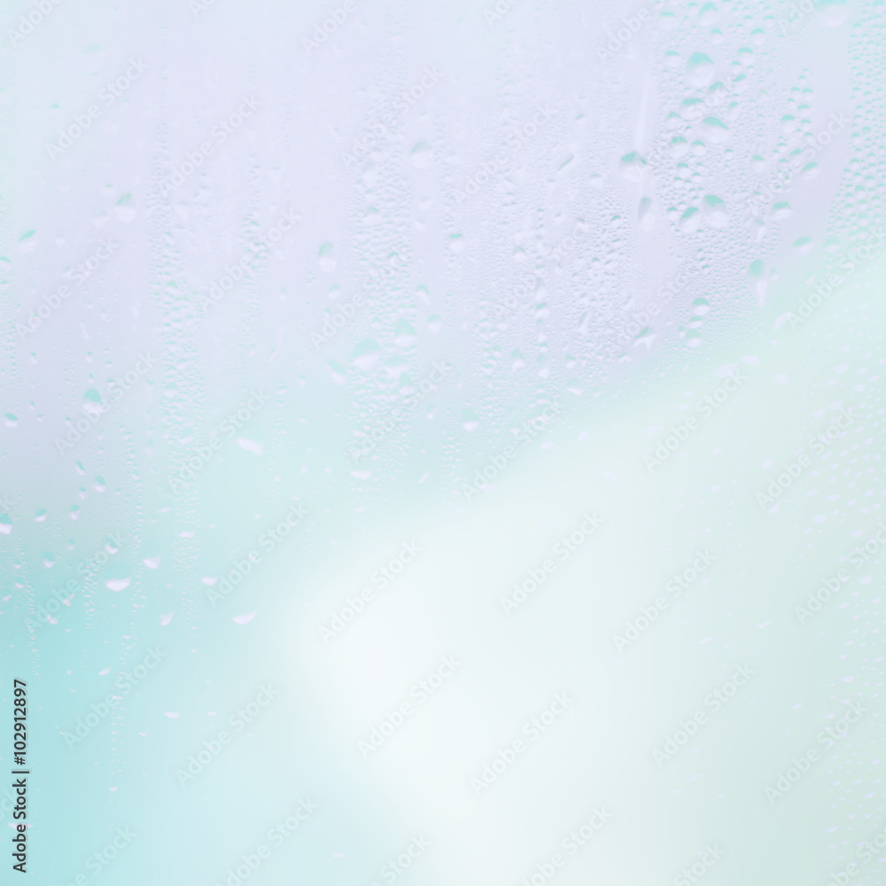 Water drops on the window - abstract background