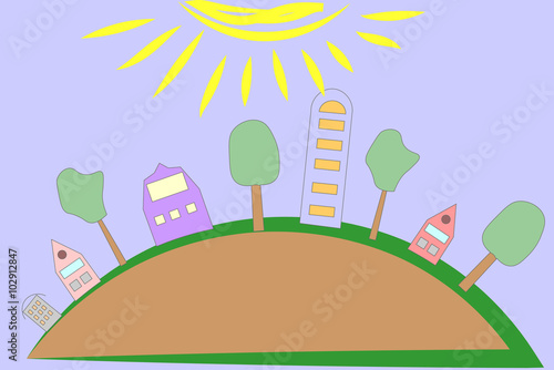 planet, green, solar world
