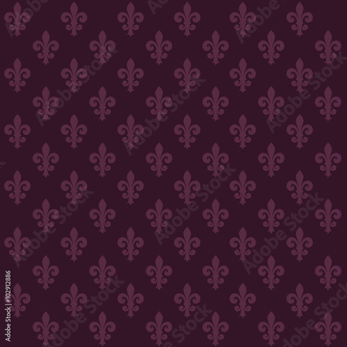 Vector background with purple lilies