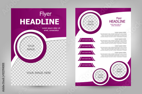 Vector flyer template design