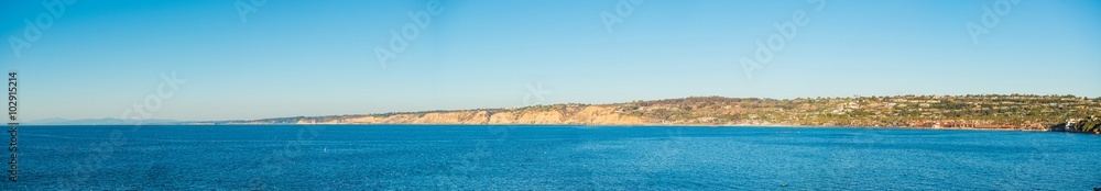 Panoramic view of Coastline in San Diego Panoramic view of Coastline in San Diego