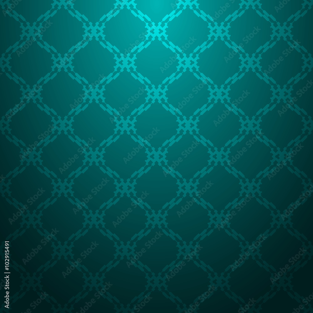 Fototapeta premium Cyan geometric pattern