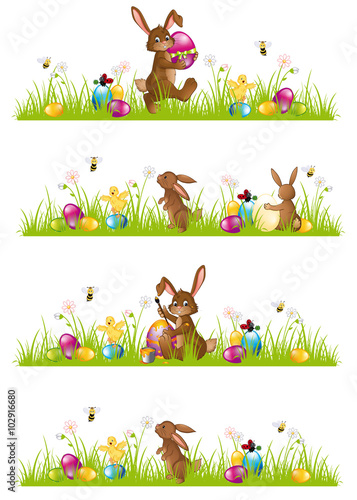 Happy Easter! Silhouettes Set Collection