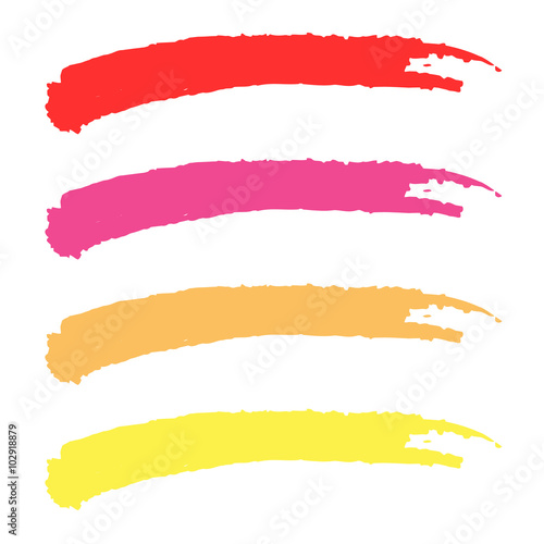 Brush Strokes Collection Vector EPS10  Great for any use.