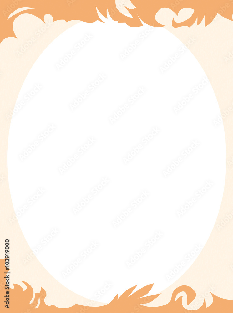 Cartoon frame - space for text - illustration for the children Cartoon frame - space for text - illustration for the children