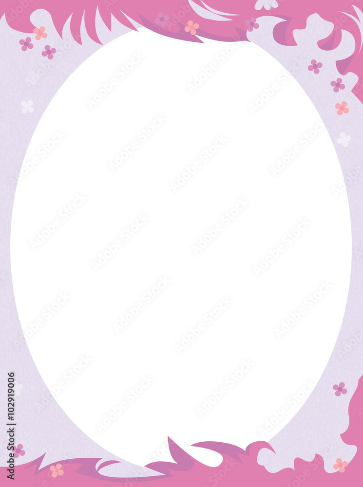 Cartoon frame - space for text - illustration for the children Cartoon frame - space for text - illustration for the children