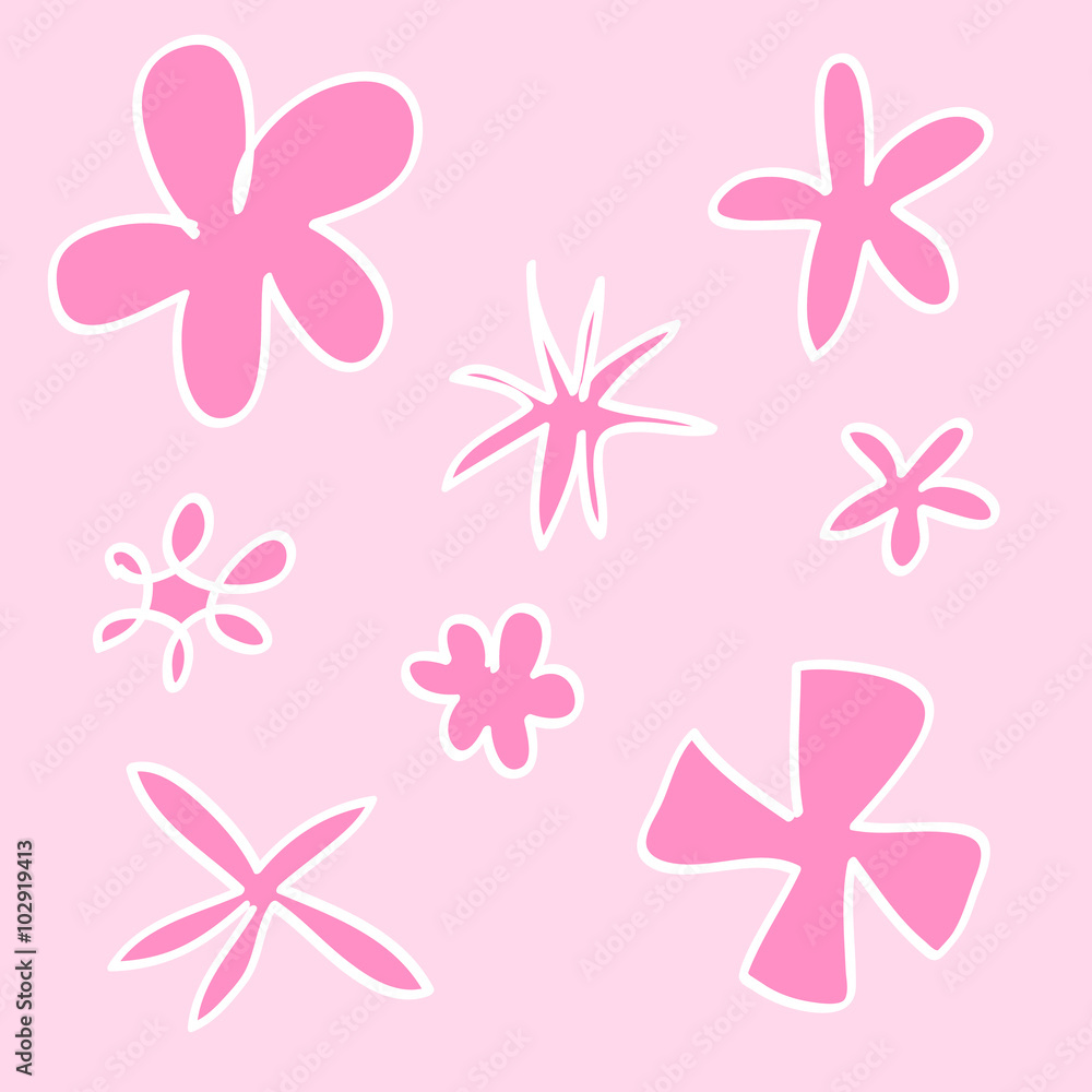 Pink Flower Vector EPS10, Great for any use. Pink Flower Vector EPS10, Great for any use.