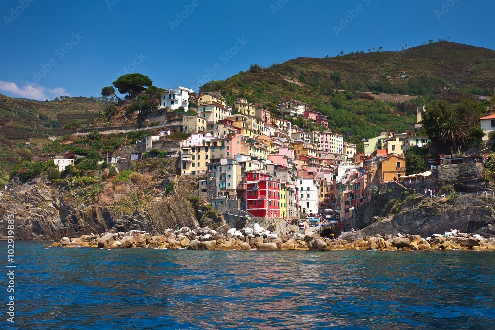 Riomaggiore Cinque Terre in Liguria, Italy
