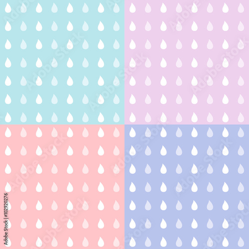 Rain Background Set Vector EPS10, Great for any use.