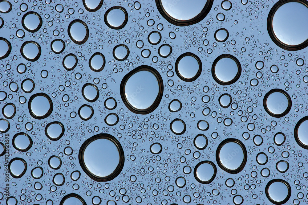 water drops on glass water drops on glass
