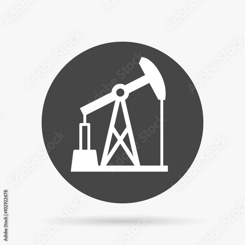 Oil pump icon. Oil pump symbol. Vector illustration.