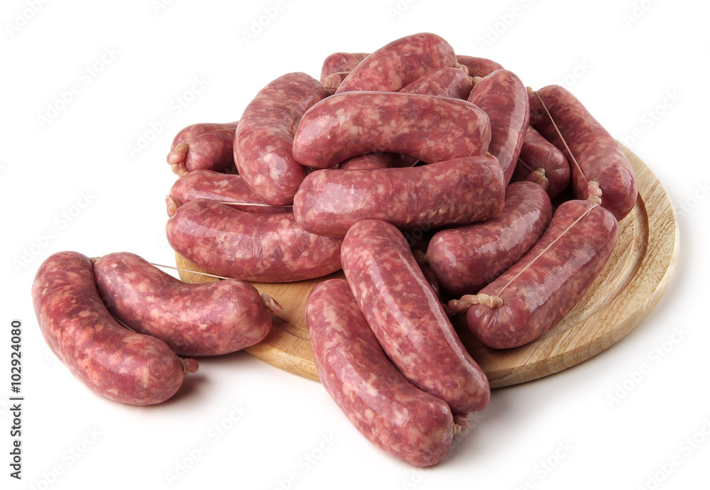 Cutting board with Sausages Cutting board with Sausages