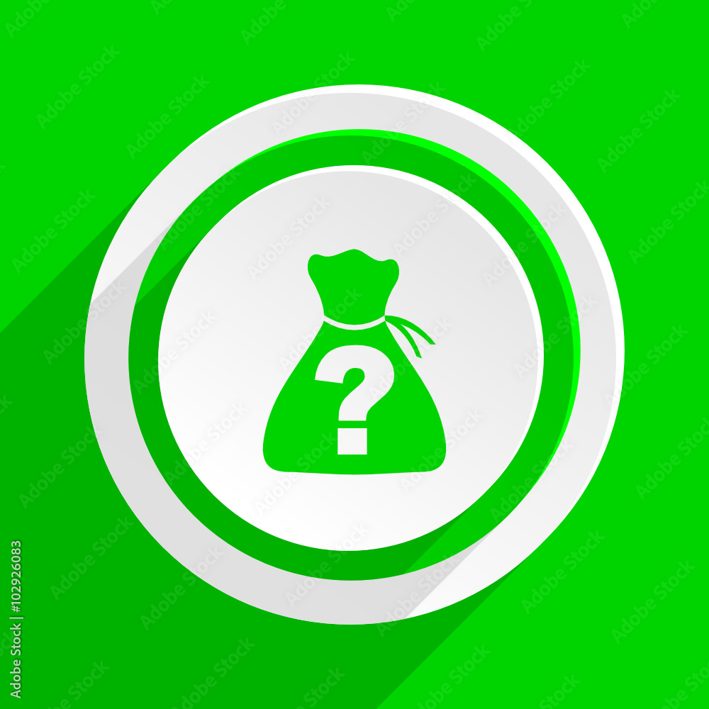 green flat vector icon green flat vector icon
