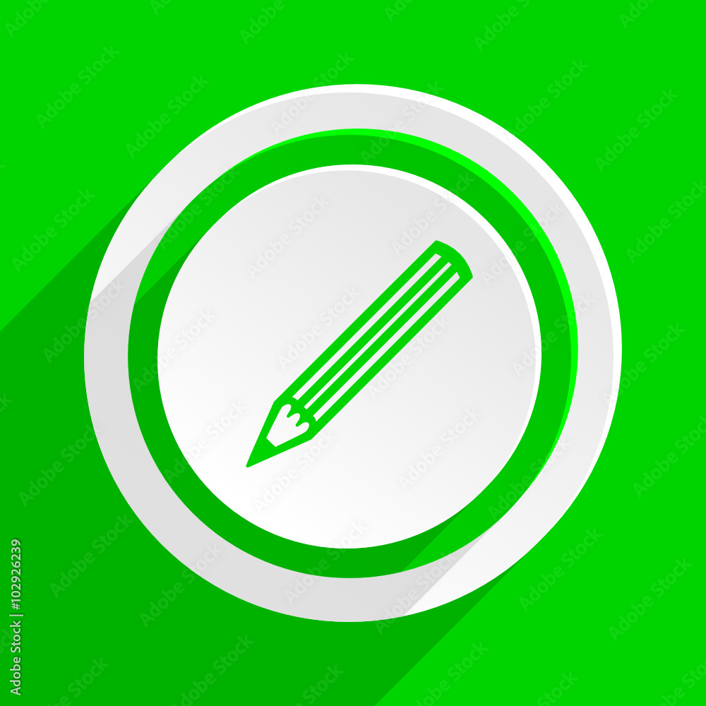 green flat vector icon green flat vector icon
