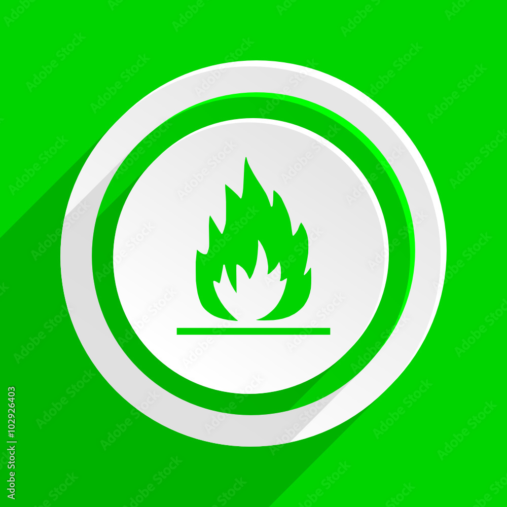 green flat vector icon green flat vector icon