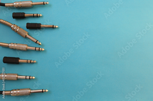 Variety of audio plug for connection sound equipment