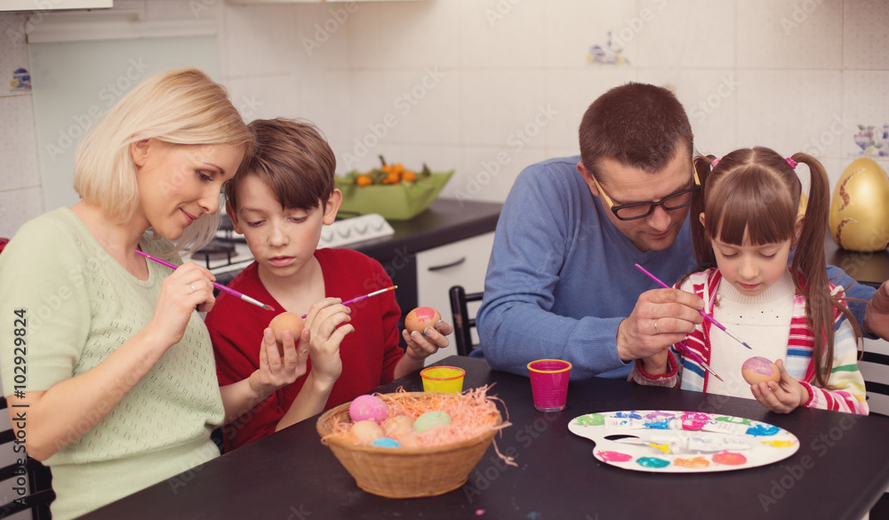 Easter, family concept