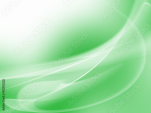 Abstract Soft white waves with green background