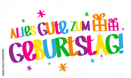 "ALLES GUTE ZUM GEBURTSTAG" Graffiti Karte 