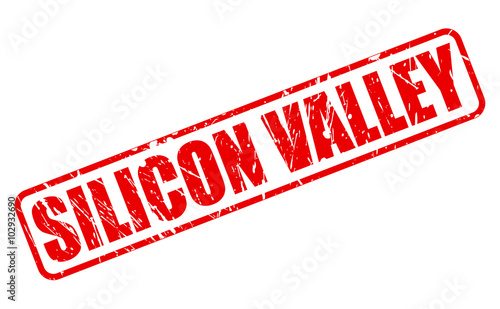 SILICON VALLEY red stamp text
