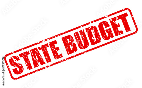 STATE BUDGET red stamp text
