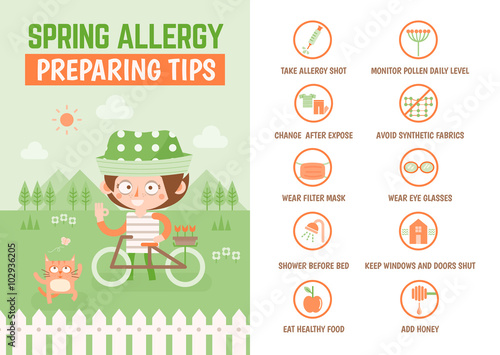  Illustrated Tips for Preparing for Spring Allergies