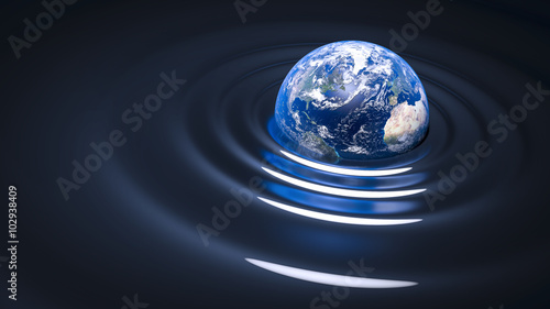 Foto gravity wave on Earth