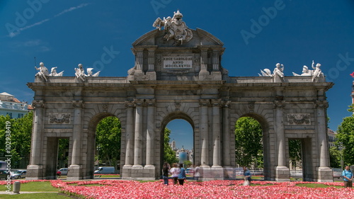 The Puerta de Alcala timelapse is a Neo-classical monument in the Plaza de la Independencia in Madrid, Spain.