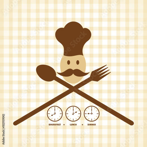 Breakfast Lunch and Dinner time menu card design stock vector