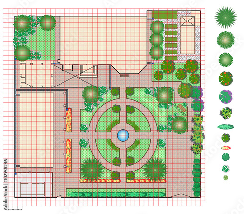 Plan of garden land