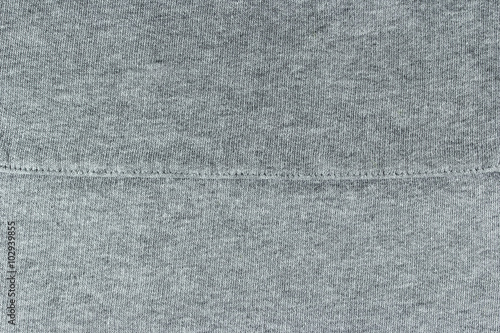 Obraz na plátně grey cotton fabric with seam