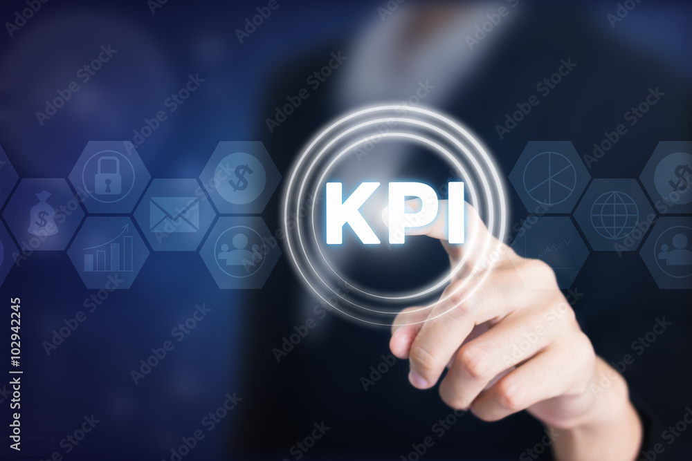 Business women holding posts in KPI. Can be used in advertising. Business women holding posts in KPI. Can be used in advertising.