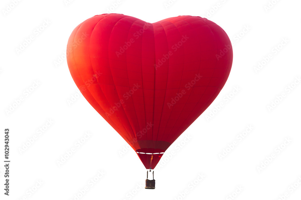 Fototapeta premium hot air balloon isolated on white