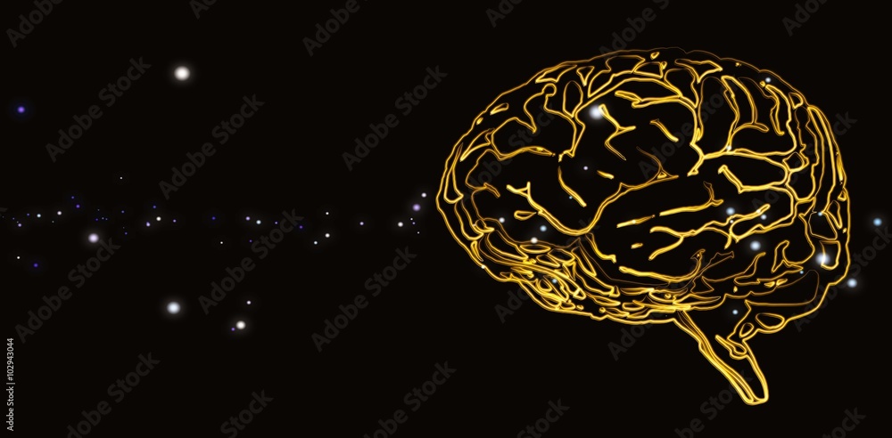 Fototapeta premium Composite image of brain