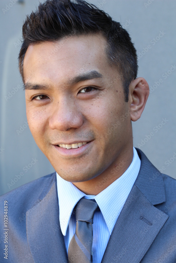 Portrait of a natural handsome classic Asian male Portrait of a natural handsome classic Asian male