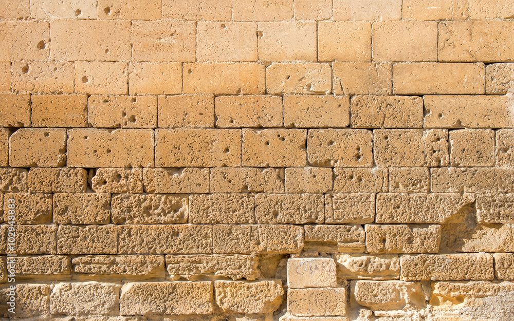 Obraz premium Old stone wall background
